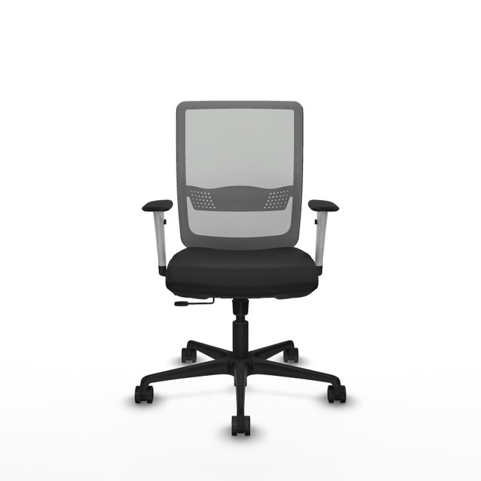 PIQUERAS Y CRESPO Silla de oficina Haches con mecanismo Sincro/Traslack Negro y Gris
