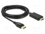 DeLOCK 85318 Cable Adaptador DisplayPort 1.2a a HDMI 4K 30 Hz 3 m Negro