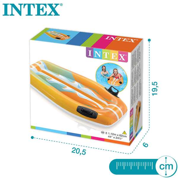 Intex Tabla Surf Hinchable Joy Rider 112x62 cm con Asas - Modelos Surtidos