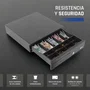 Iggual IRON-50 Cajón de efectivo Negro 5+8