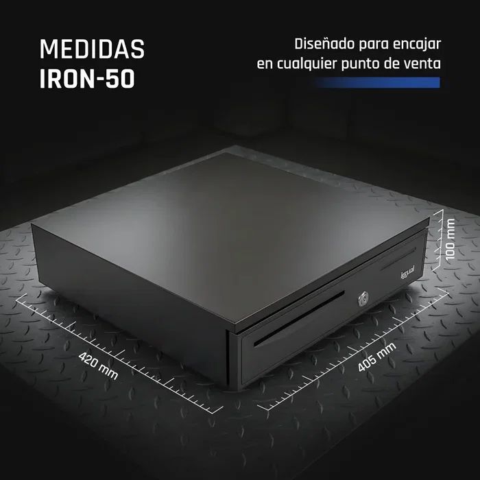Iggual IRON-50 Cajón de efectivo Negro 5+8 Iggual IRON-50 Cajón de efectivo Negro 5+8
