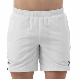 Pantalones Cortos Deportivos para Hombre Drop Shot Abian Campa Blanco