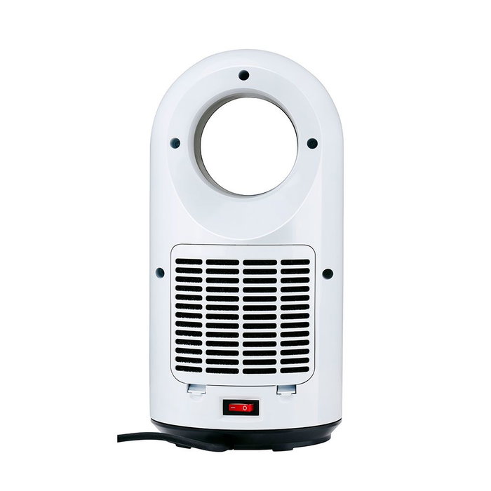Alpina Ventilador sin Aspas con Calefactor, 2 Potencias (1000-1500W), Oscilación Automática, Control Remoto y Táctil, Temporizador 12h, 18 x 18 x *, 220-240V
