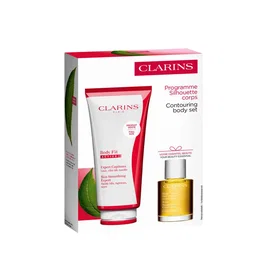 Clarins Set de Cuidado Corporal con Aceite Hidratante y Gel Body Fit Activ