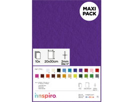 Innspiro Fieltro Acrílico Lila Fuerte 20x30cm x 2mm 10 unidades