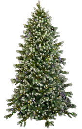 DKD Home Decor Árbol de Navidad Nevado con LED 150 cm