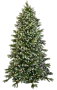 DKD Home Decor Árbol de Navidad Nevado con LED 150 cm