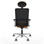 PIQUERAS Y CRESPO Silla de oficina Zulema Naranja y Negro