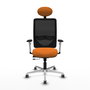 PIQUERAS Y CRESPO Silla de oficina Zulema Naranja y Negro