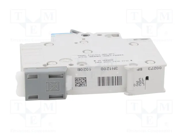 Hager MBS120 Interruptor Magnetotérmico 1 Polo 20A Curva B