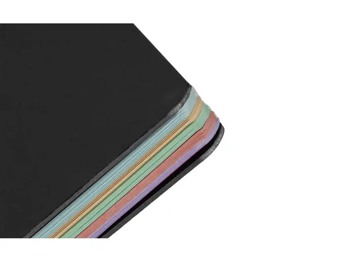 Antartik Cuaderno Espiral A4 Micro Tapa Foam 120 Hojas 90g Cuadrícula 5mm Negro con 5 Bandas y 4 Taladros