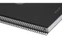 Antartik Cuaderno Espiral A4 Micro Tapa Foam 120 Hojas 90g Cuadrícula 5mm Negro con 5 Bandas y 4 Taladros