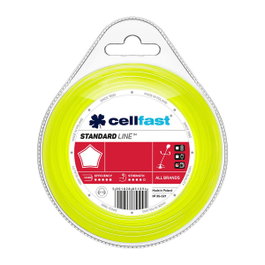 Cellfast Hilo para desbrozadora estrella 3,0 mm de 15 m