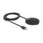 DeLOCK Micrófono de condensador USB Omnidireccional para Conferencias, -16 dB, 16 Bit, 44.1 kHz, Negro, Plug and Play