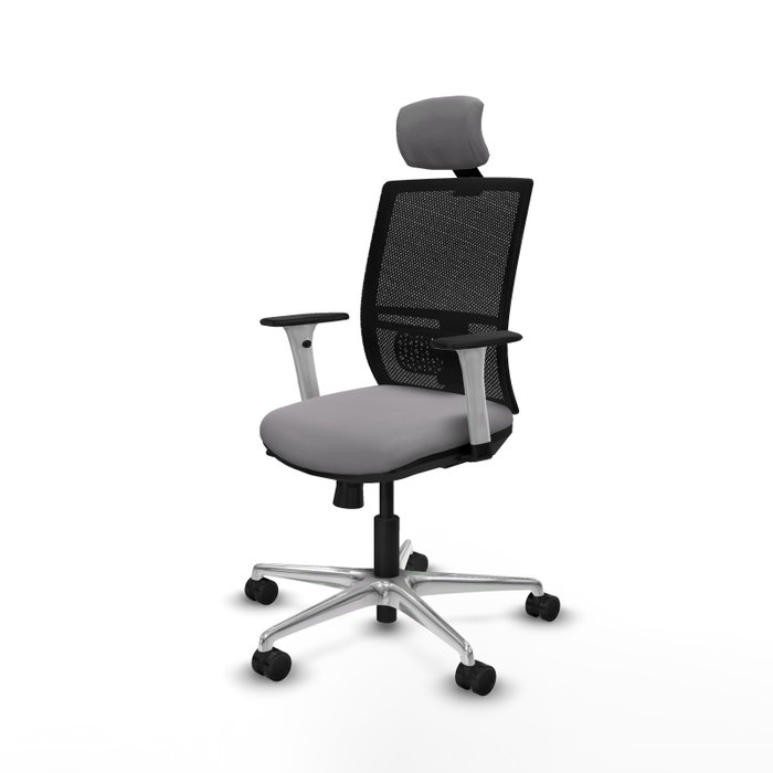 PIQUERAS Y CRESPO Silla de oficina Yunquera Gris y Negro PIQUERAS Y CRESPO Silla de oficina Yunquera Gris y Negro