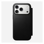 Nomad Modern Leather Folio para iPhone 17 Pro - Funda tipo libro con MagSafe, 3 bolsillos para tarjetas, Negro