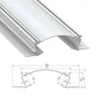 VEDA Perfil de Aluminio, 2.02 Metros, Anodizado en Color Plata