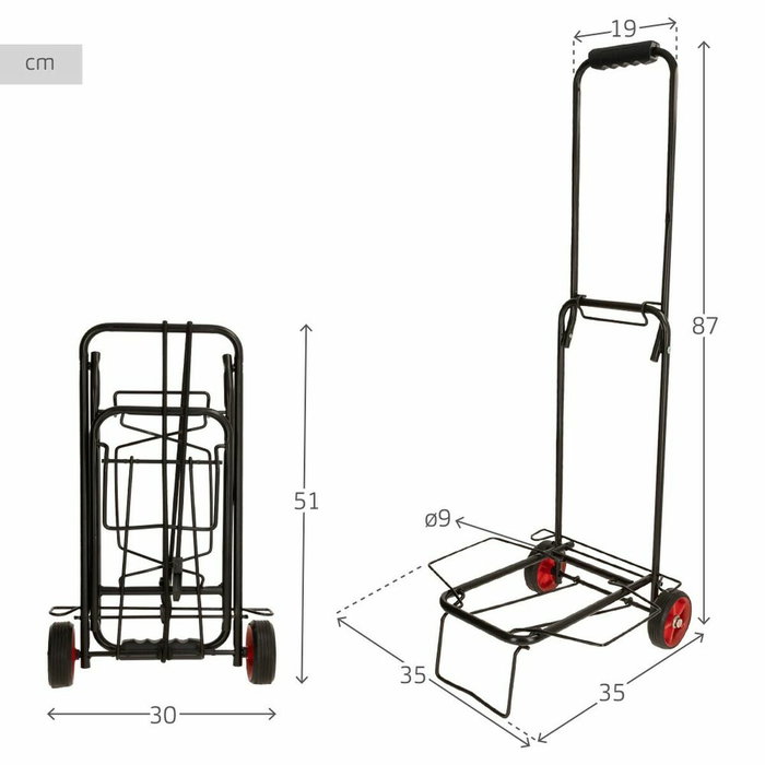 Carro Multiusos Aktive 35 x 35 x 87 cm