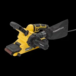 Powerplus POWX0461 Lijadora de Banda de 900 W con Banda Ancha, Estuche y 3 Accesorios