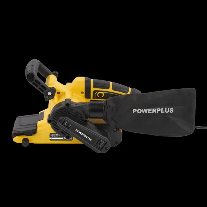 Powerplus POWX0461 Lijadora de Banda de 900 W con Banda Ancha, Estuche y 3 Accesorios