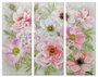 DKD Home Decor Cuadro Lienzo MDF 60x3x150 Flores Surtido de 3 piezas