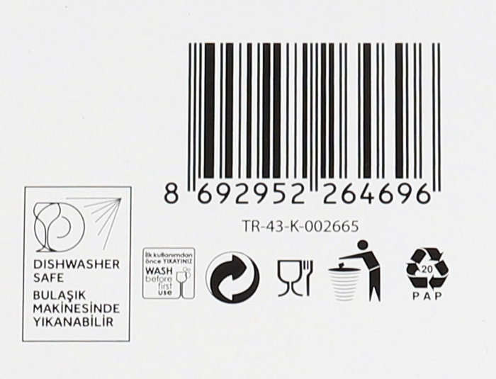 LAV Set 6 Vasos 515 cc Helen (8 Cajas)