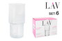 LAV Set 6 Vasos 515 cc Helen (8 Cajas)
