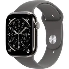 Apple Watch Series 11 GPS + Cellular 46 mm Caja Titanio Natural Correa Deportiva Gris Piedra M/L MFCX4ZRA