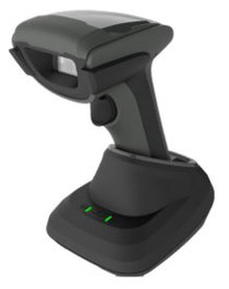 Safescan 350-BT Lector de códigos de barras inalámbrico 1D/2D CMOS Negro y Gris con soporte de carga