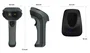 Safescan 350-BT Lector de códigos de barras inalámbrico 1D/2D CMOS Negro y Gris con soporte de carga