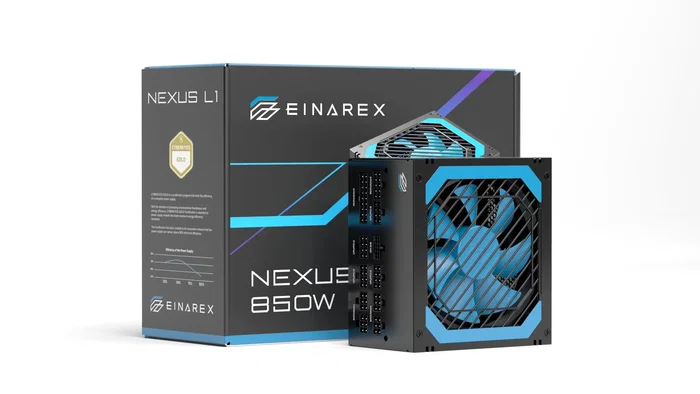 Einarex NEXUS L1 850W 80 PLUS Gold ATX 3.1 Negro Einarex NEXUS L1 850W 80 PLUS Gold ATX 3.1 Negro