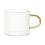 Home Deco Factory Taza Espresso con Asa Color Vidrio de Borosilicato 80ml