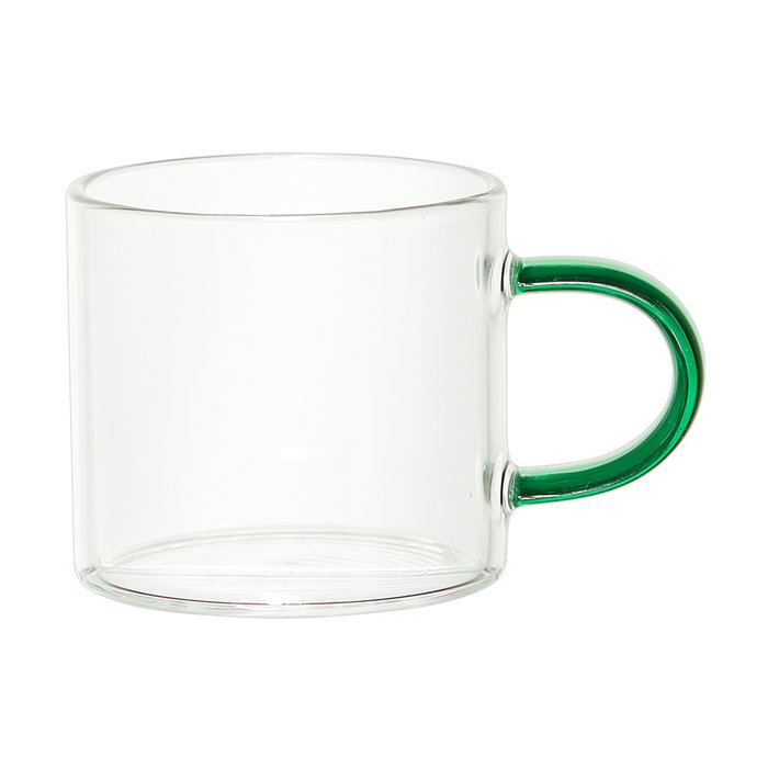 Home Deco Factory Taza Espresso con Asa Color Vidrio de Borosilicato 80ml Home Deco Factory Taza Espresso con Asa Color Vidrio de Borosilicato 80ml