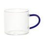 Home Deco Factory Taza Espresso con Asa Color Vidrio de Borosilicato 80ml