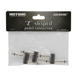 HOTONE Conector Jack 1/4 a Jack 1/4 en Forma de Z Recto (Pack 3 U)