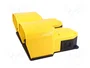 PIZZATO ELETTRICA Interruptor de pie (NC + NA) x2 6A/250VAC amarillo
