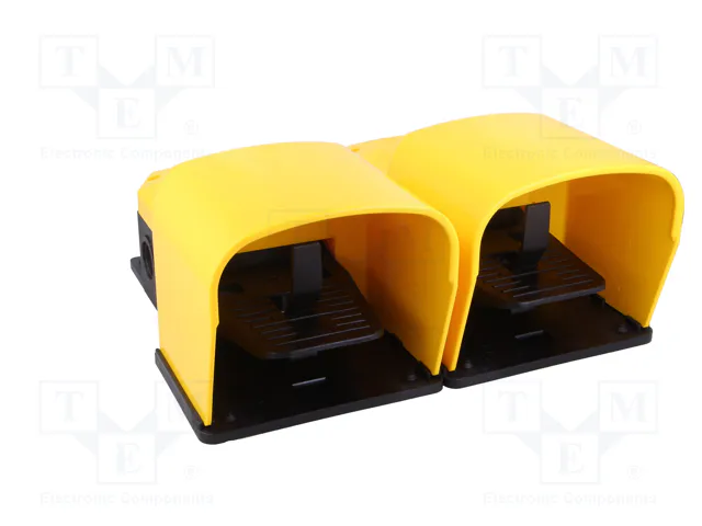 PIZZATO ELETTRICA Interruptor de pie (NC + NA) x2 6A/250VAC amarillo