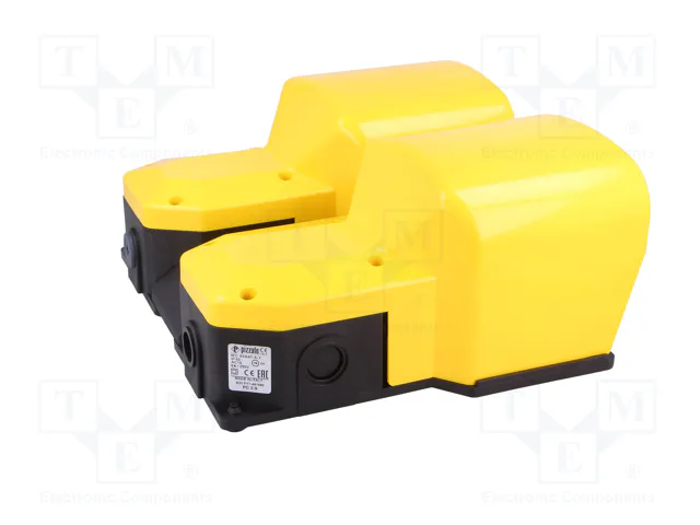 PIZZATO ELETTRICA Interruptor de pie (NC + NA) x2 6A/250VAC amarillo