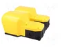 PIZZATO ELETTRICA Interruptor de pie (NC + NA) x2 6A/250VAC amarillo