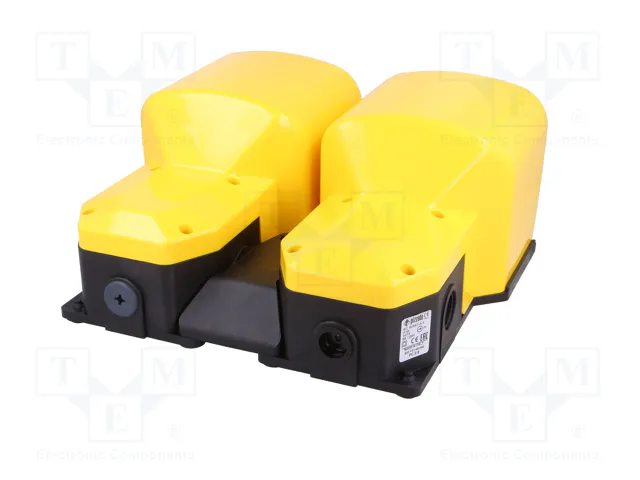 PIZZATO ELETTRICA Interruptor de pie (NC + NA) x2 6A/250VAC amarillo