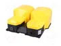 PIZZATO ELETTRICA Interruptor de pie (NC + NA) x2 6A/250VAC amarillo