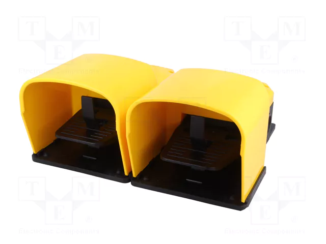 PIZZATO ELETTRICA Interruptor de pie (NC + NA) x2 6A/250VAC amarillo