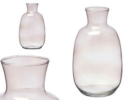 Giftdecor Jarron de Cristal Gris Cuello Alto 36 cm