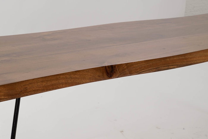 DKD Home Decor Descalzadora de Acacia y Metal Natural