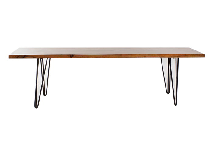 DKD Home Decor Descalzadora de Acacia y Metal Natural