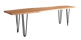 DKD Home Decor Descalzadora de Acacia y Metal Natural
