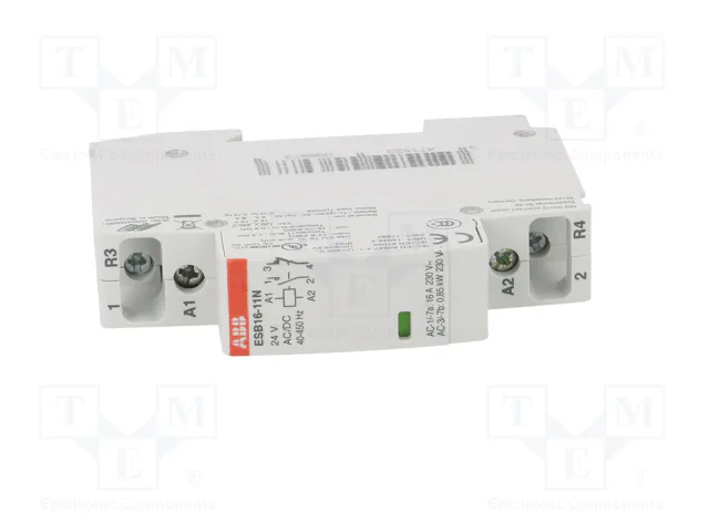 ABB ESB16-11N-01 Contactor 2-polar 16A 24VAC/24VDC NC+NA