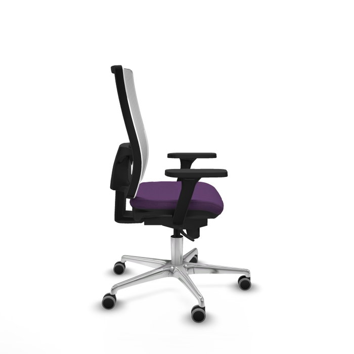 PIQUERAS Y CRESPO Silla de oficina Horna con mecanismo Sincro, Morado y Blanco PIQUERAS Y CRESPO Silla de oficina Horna con mecanismo Sincro, Morado y Blanco
