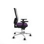 PIQUERAS Y CRESPO Silla de oficina Horna con mecanismo Sincro, Morado y Blanco