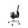 PIQUERAS Y CRESPO Silla de oficina Horna con mecanismo Sincro, Morado y Blanco